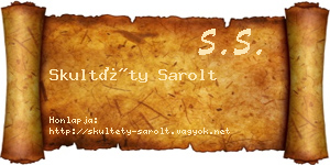 Skultéty Sarolt névjegykártya